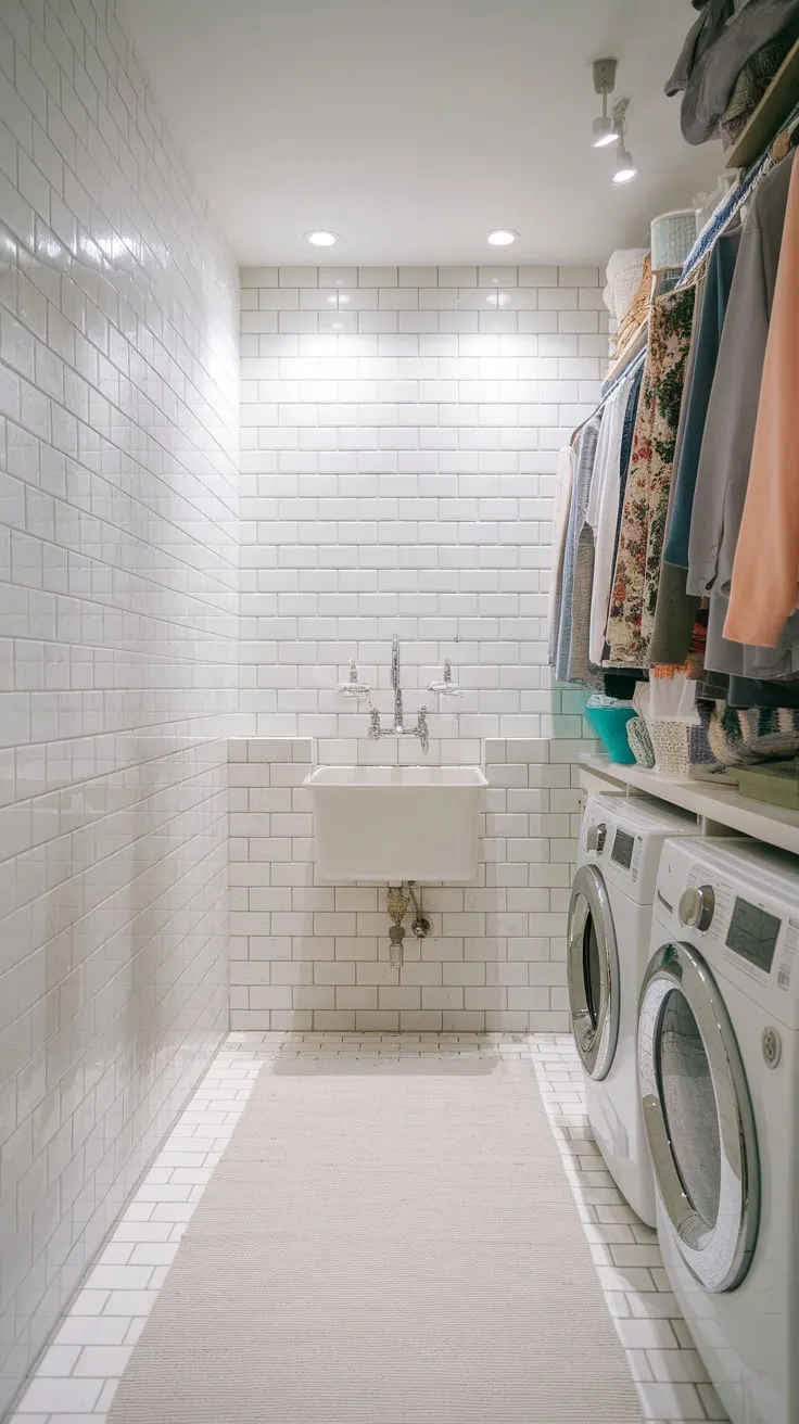 Where Function Meets Flair: A Splash of Style in the Laundry Room