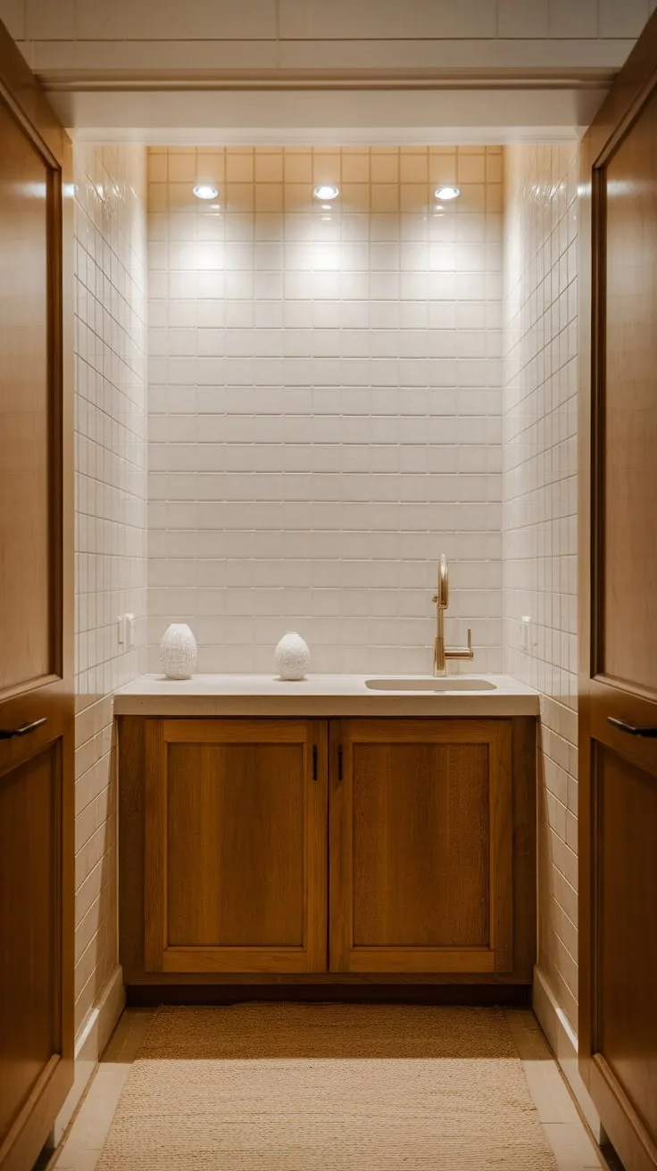 Order in the Chaos: The Hidden Charm of a Laundry Room Cabinet