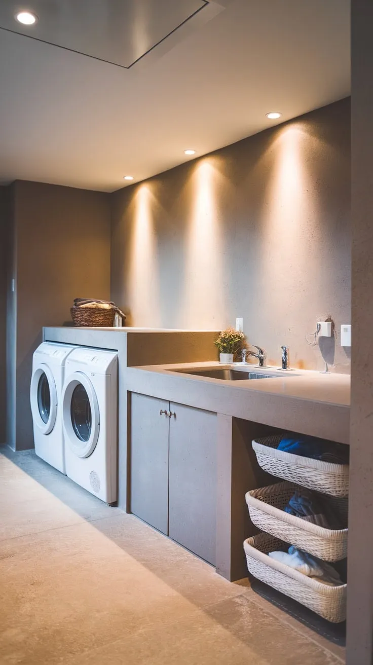 Effortless Elegance: The Art of a Modern Laundry Space