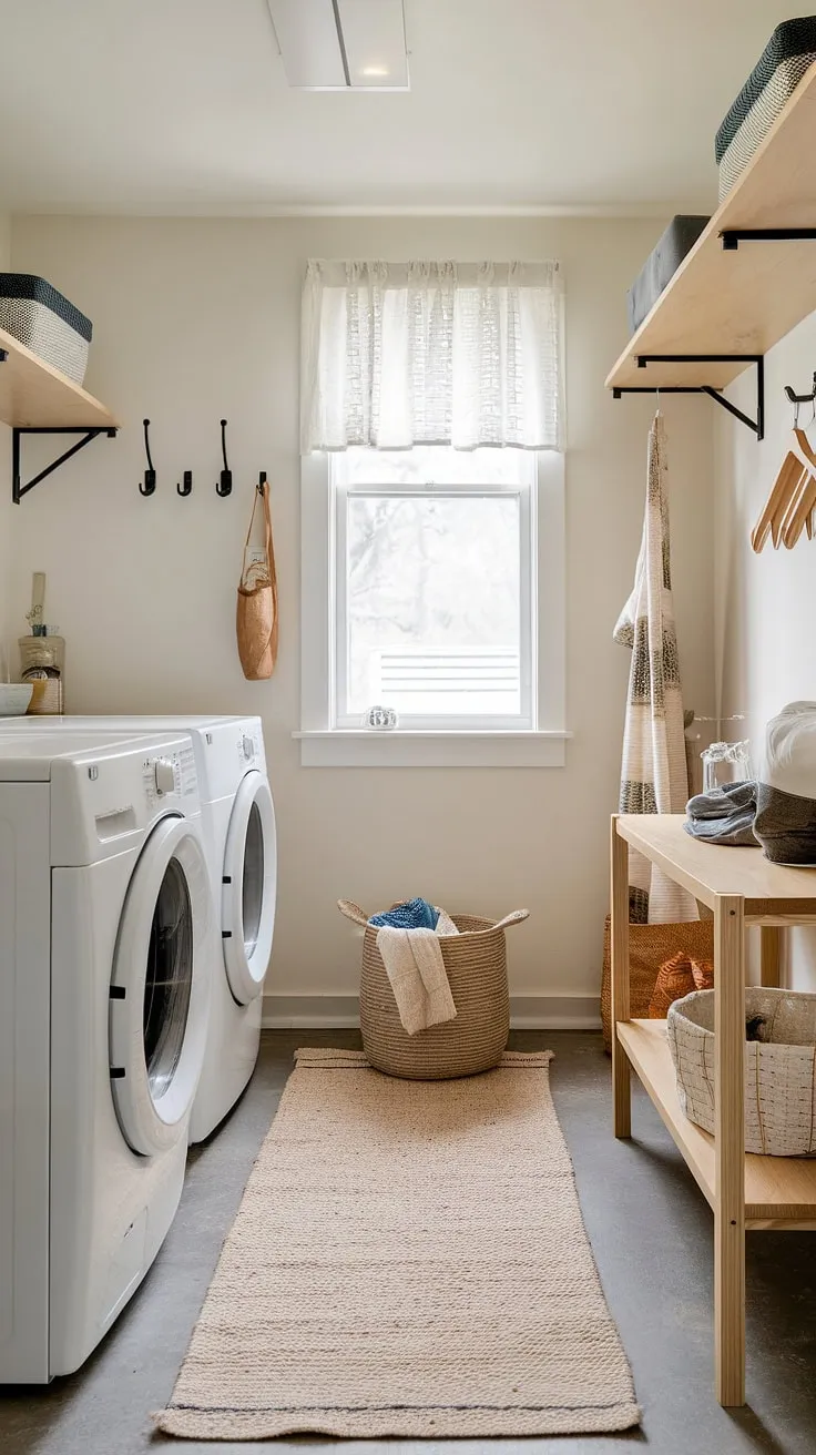 This mudroom laundry room seamlessly blends functionality and style.  Clever laundry room layouts maximize space, creating a dedicated dog laundry room space within this modern laundry room renovation.  The result?  A beautiful and efficient laundry room design.