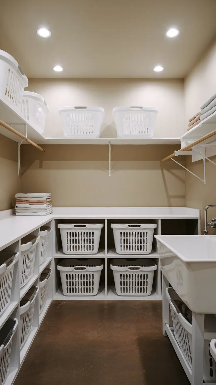 Laundry Day Unveiled: A Harmony of Light and Order