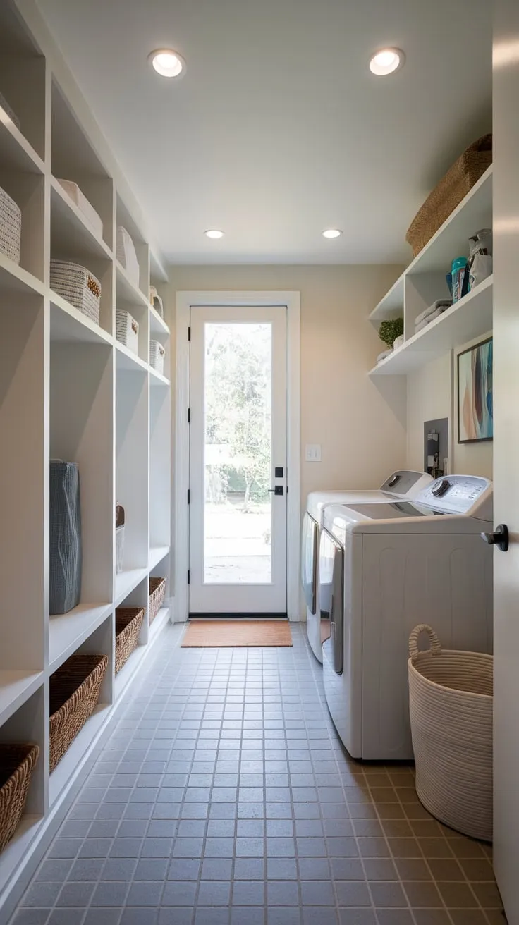 Where Functionality Dances with Style: A Laundry-Mud Room Marvel