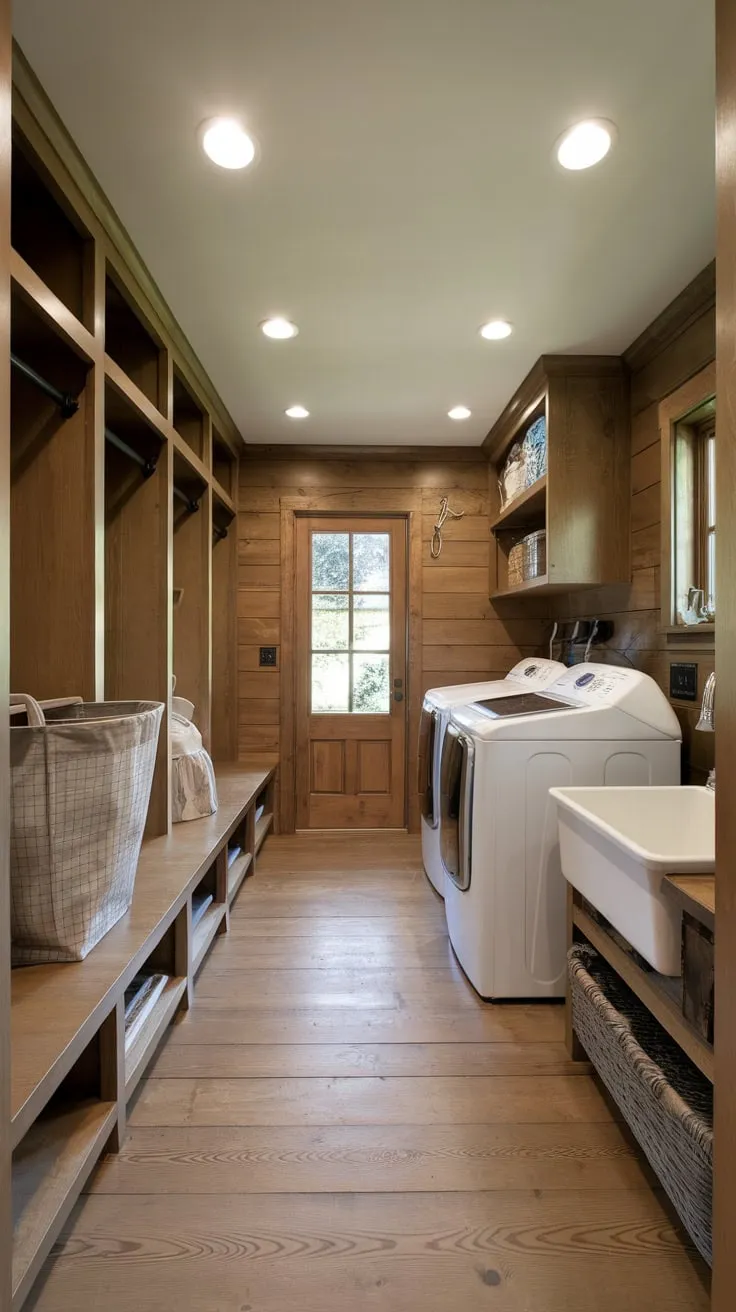 The Rustic Laundry Nook: Where Chores Meet Comfort
