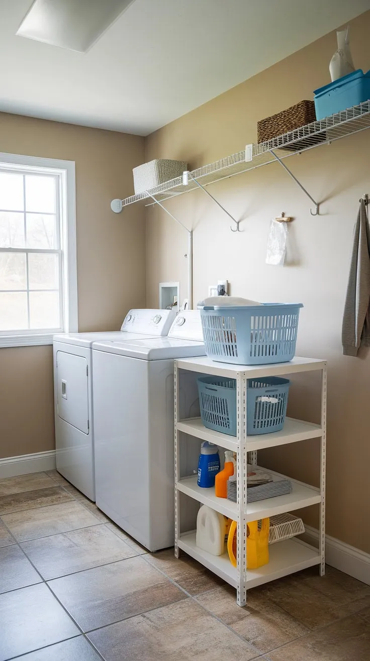Maximize your laundry room's potential with this stunning laundry room pedestal.  The laundry pedestal provides ample storage for cleaning supplies and more, while the elevated design makes loading and unloading the washer and dryer a breeze.  This laundry room furniture piece is more than just a washer pedestal and dryer pedestal; it's a complete laundry room organizer, offering stylish and functional laundry room storage.