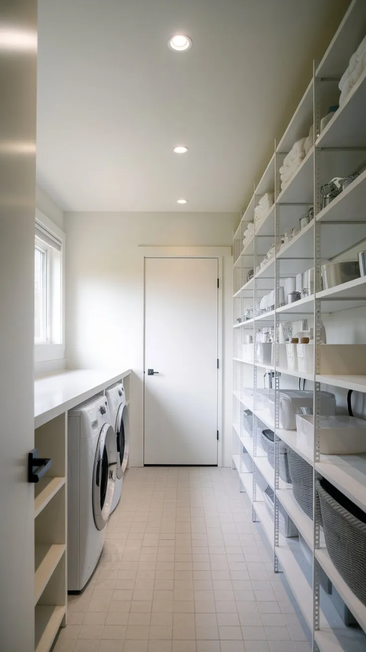 Transform Your Laundry Space with Chic Shelving Options