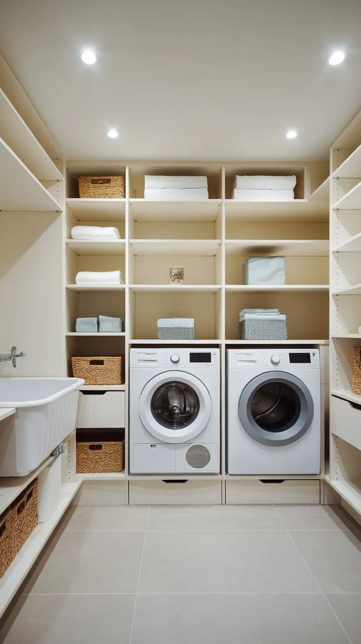 Transforming Chaos into Order: The Art of Laundry Room Storage