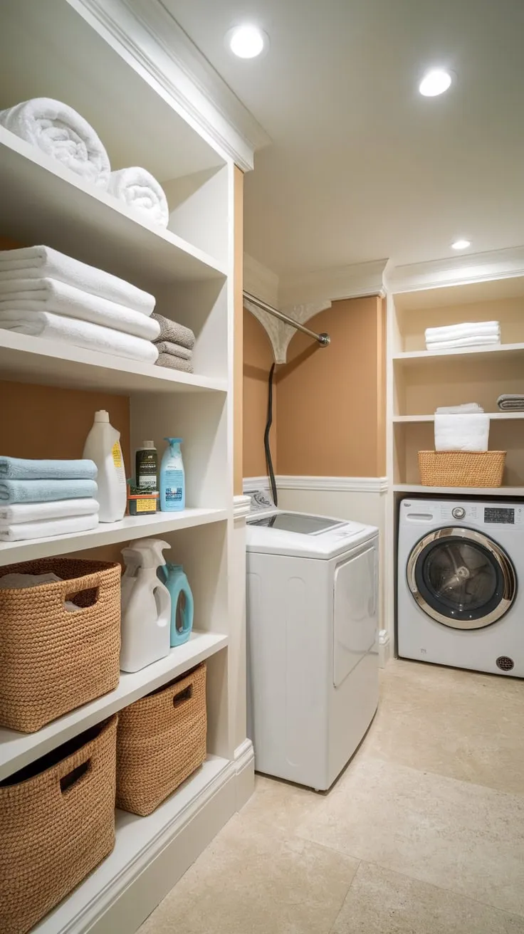 Transforming Chaos into Order: The Art of Laundry Room Storage