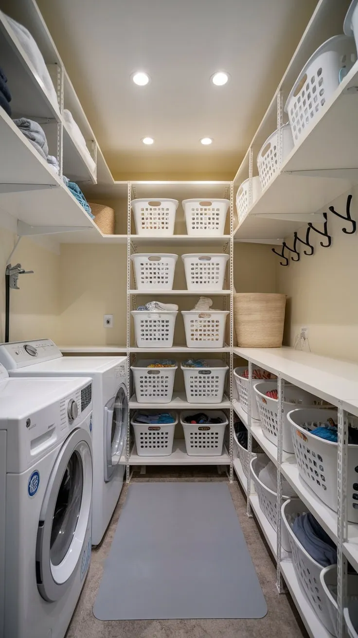 Transforming Chaos into Order: The Art of Laundry Room Storage