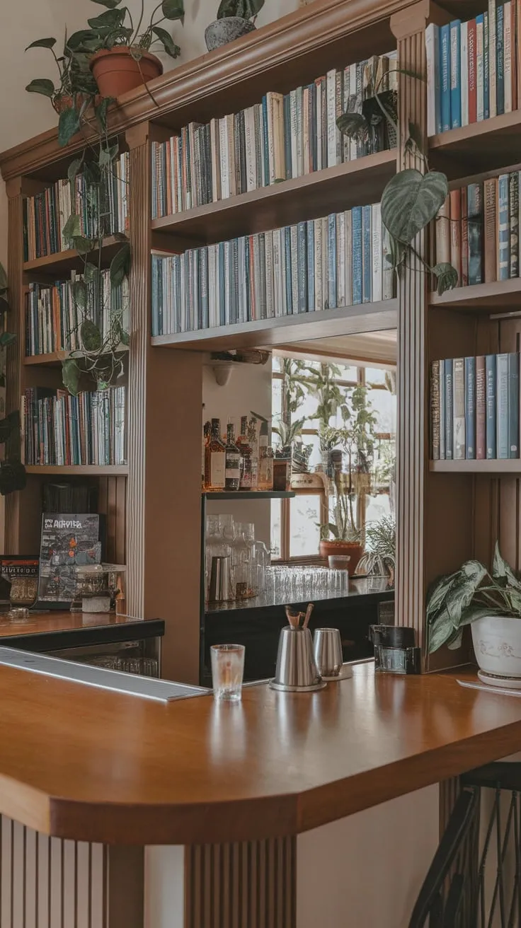 Literary cocktails and quiet contemplation.