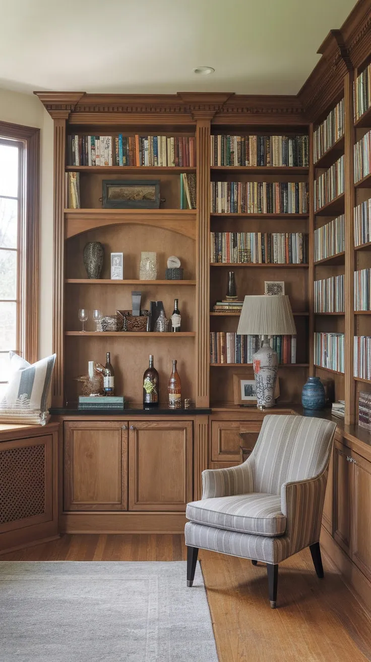 My happy place: books, booze, and blissful quiet.