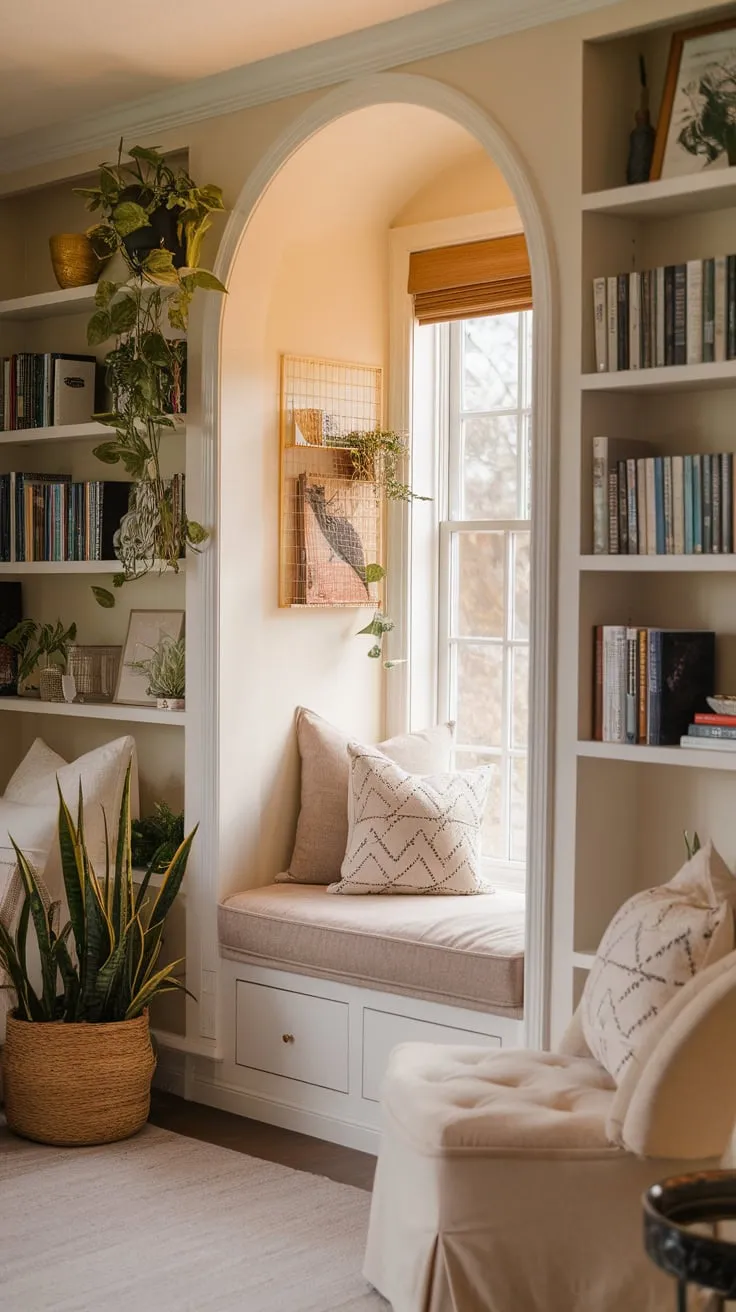 A cozy library nook where the pages of life unfold