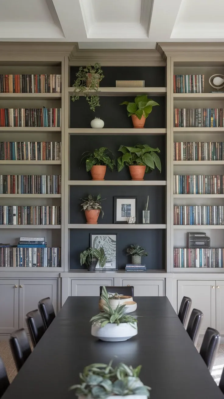 Dinner and a good book?  This library dining room has you covered.