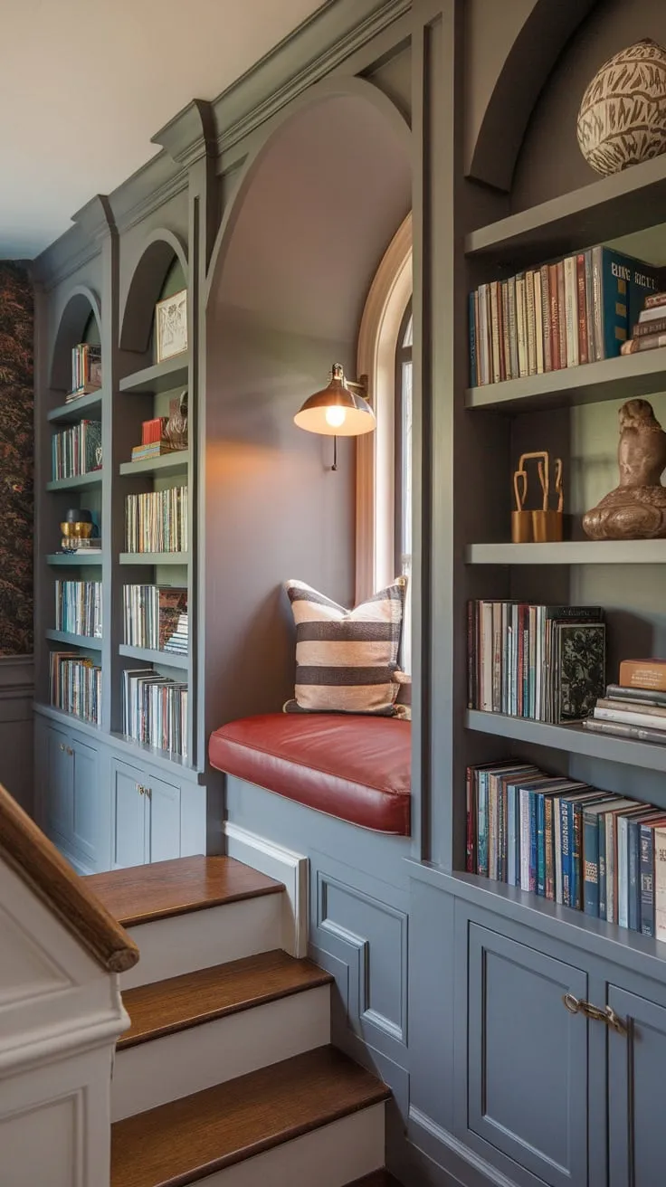 My library nook: where stories unfold.