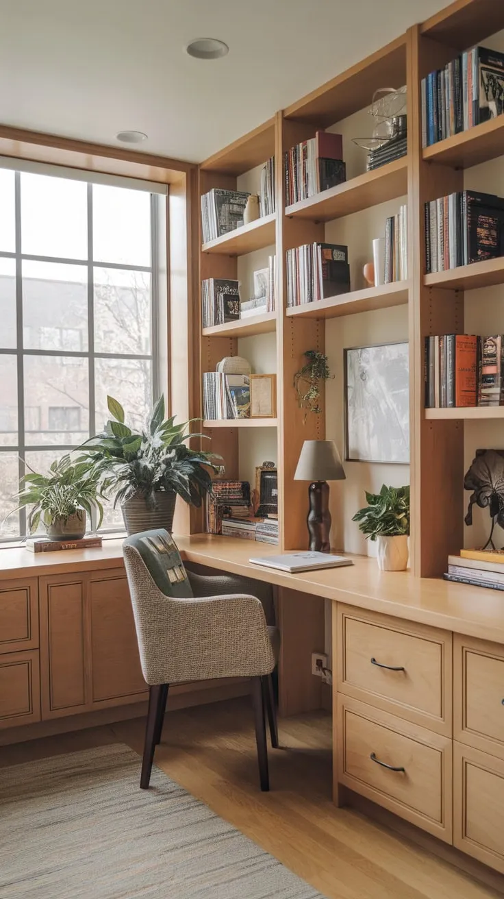 My library, my office, my happy place.