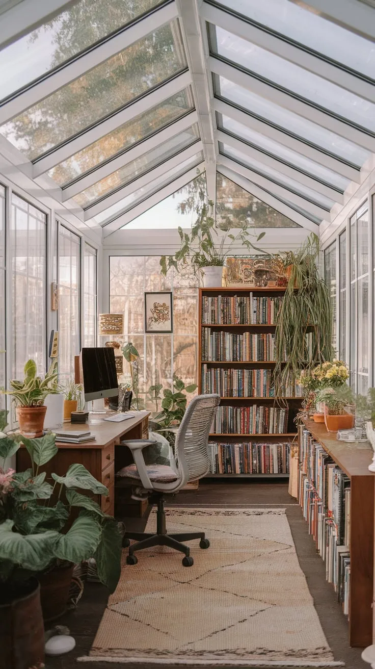 Where sunlight reads my books for me.