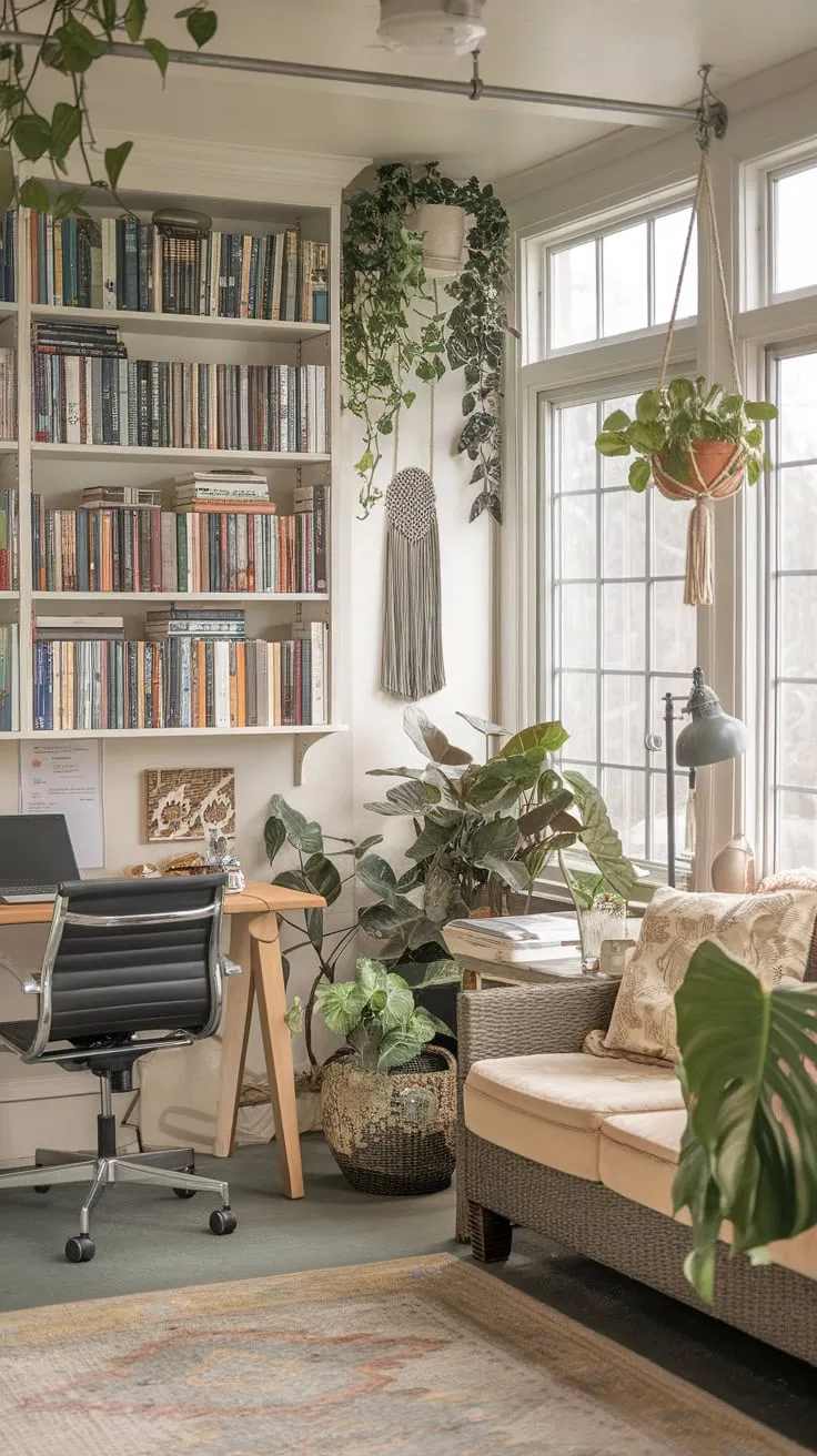 Where books meet sunshine, and work feels like a retreat.