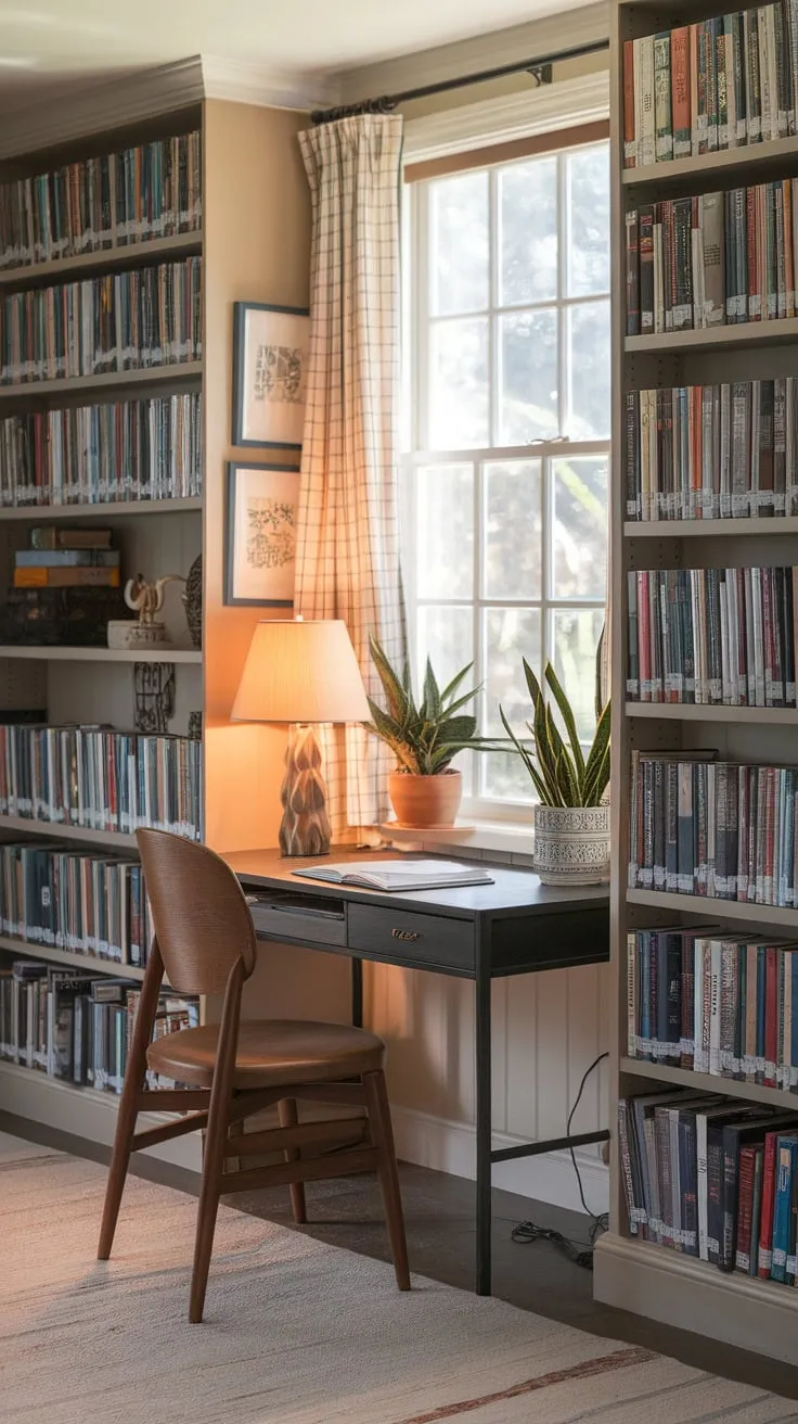 My library sunroom: a haven for quiet contemplation and inspired creativity.