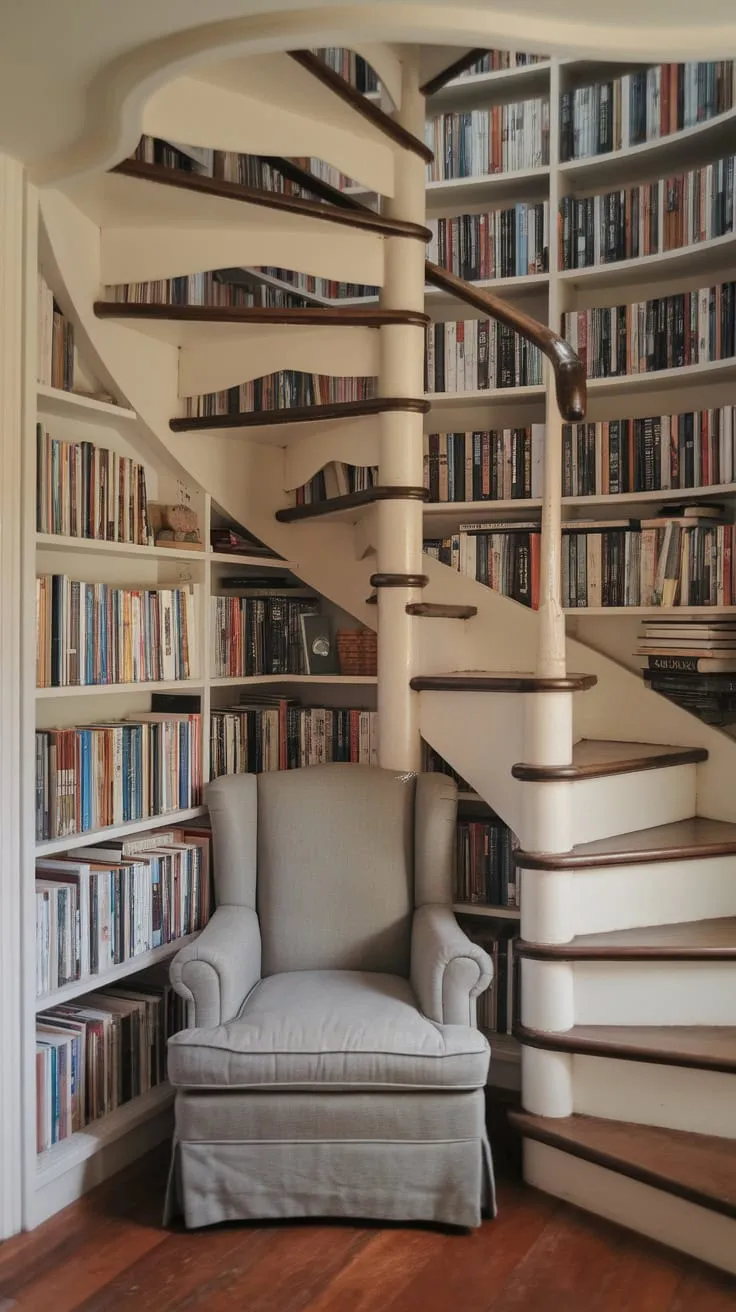 My under-the-stairs library: where magic lives between the pages.