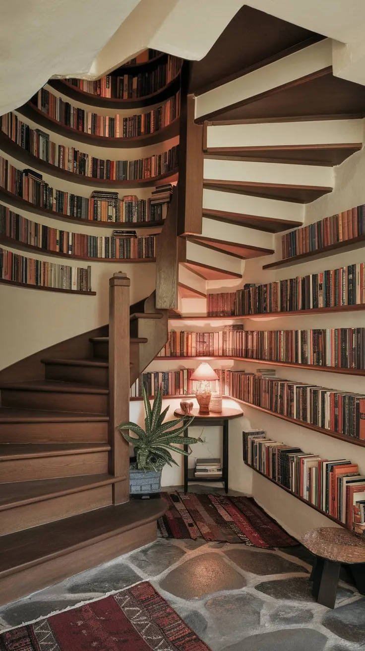 My library's under the stairs, but my imagination's limitless.