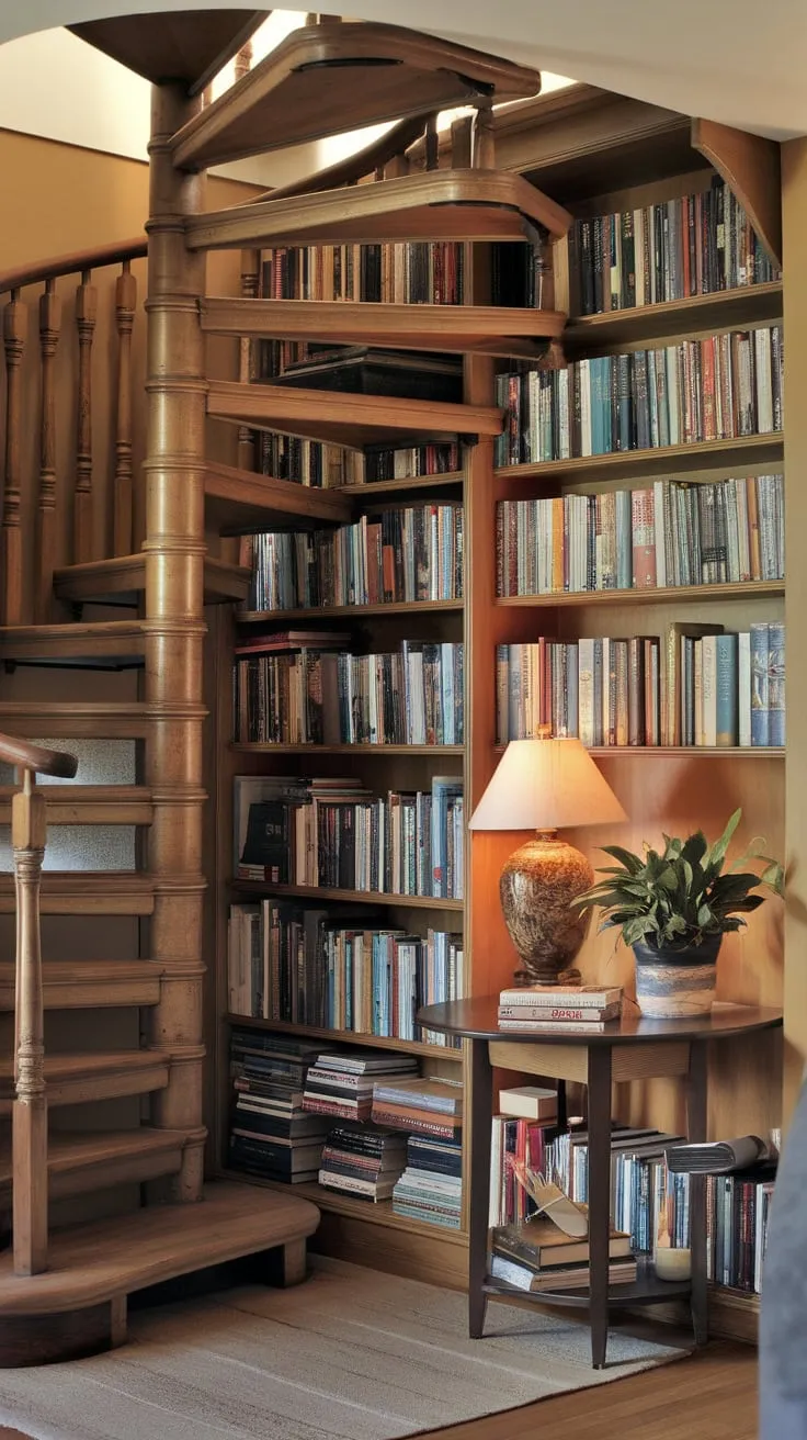 My library, my haven, tucked away.