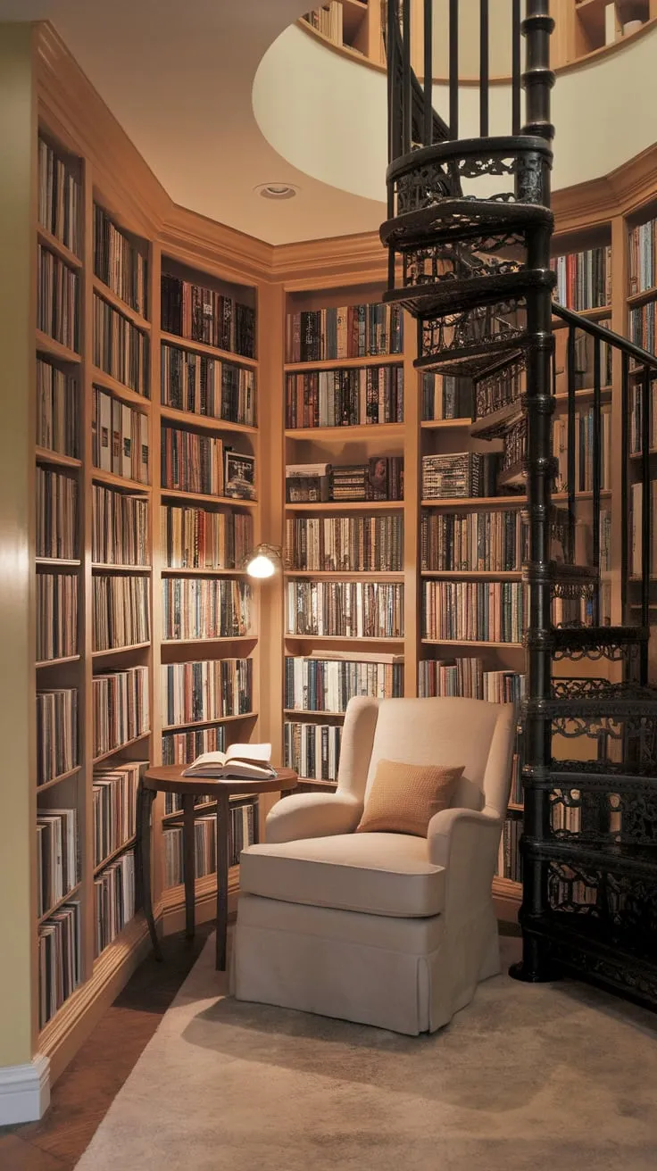 Under the stairs, a world of words awaits.