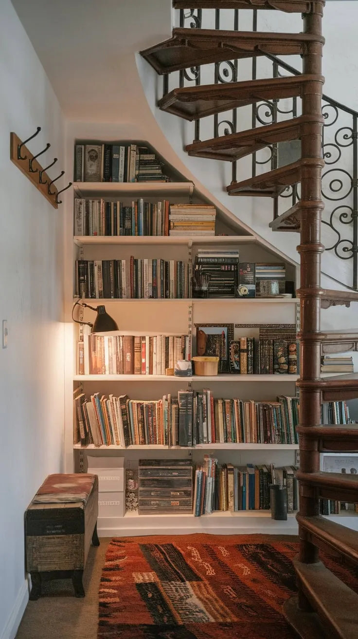 My under-the-stairs library: where magic lives and stories unfold.