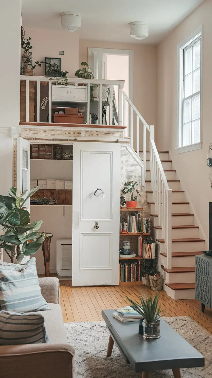 This ingenious garage renovation seamlessly blends living room comfort with the practicality of a quarter garage, creating a unique space.  The loft apartment above, accessed by the charming staircase, hints at the potential of garage loft plans and carriage house garage designs.  Imagine the possibilities with carriage house plans, transforming this garage addition into a guest house or a private retreat.  The porte cochere adds a touch of elegance to the overall design.