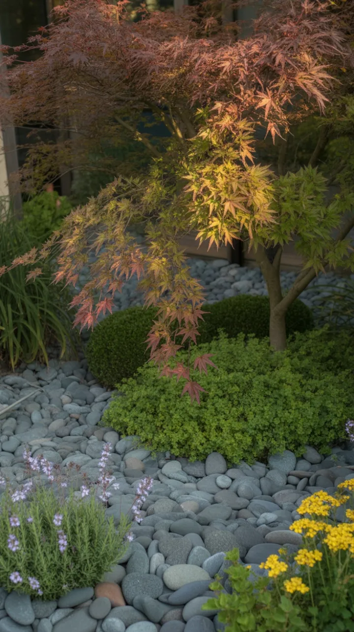 Crimson and Gold Japanese Maple Retreat