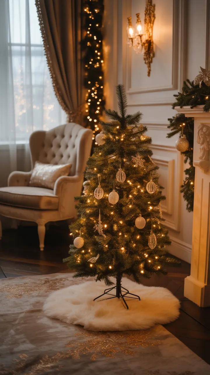 Velvet and Gold Holiday Haven Around a Twinkling Tree