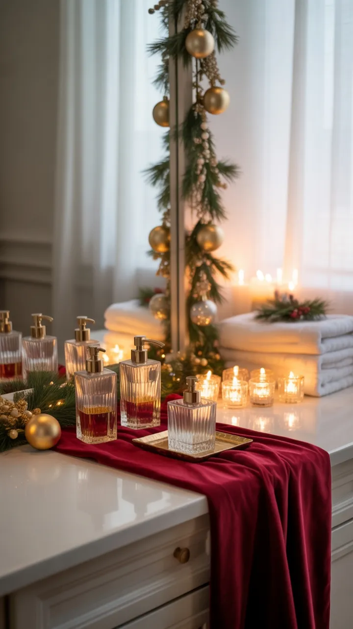 Velvet, Gold, and Candlelight – A Luxe Christmas Vanity