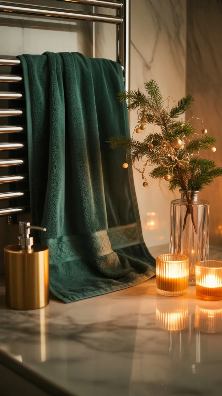 Emerald Velvet and Golden Candlelight