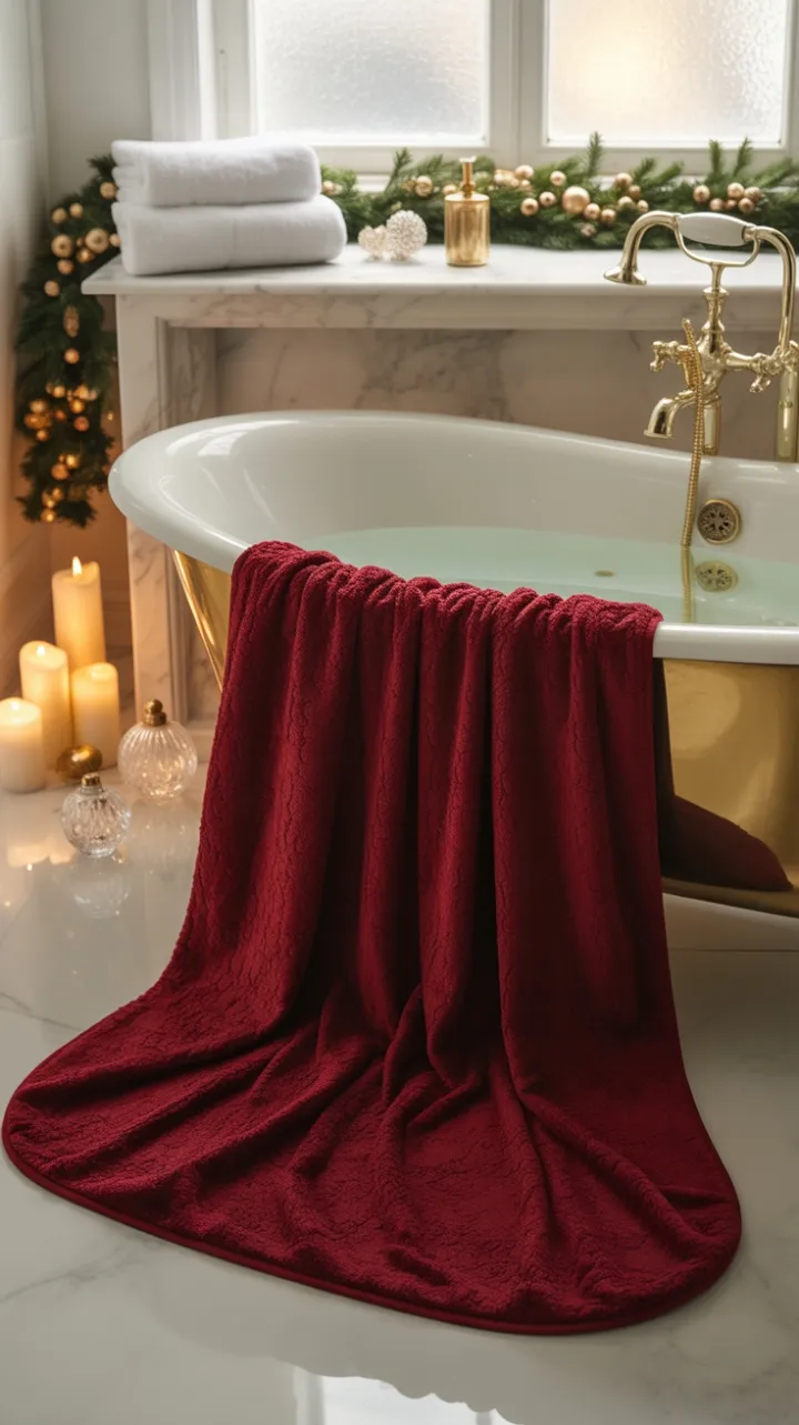 Gilded Yuletide Soak in Crimson Velvet