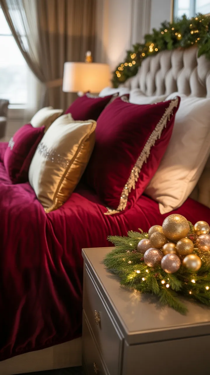 Gilded Christmas in Crimson Velvet