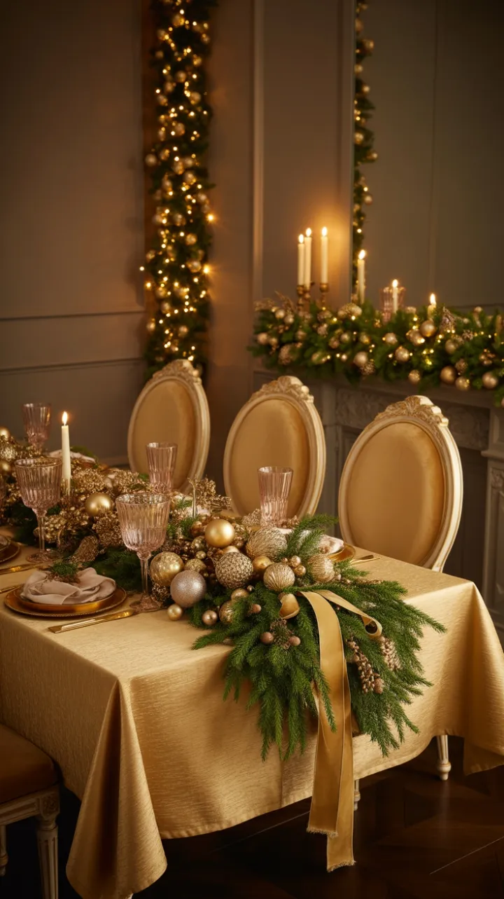 Gilded Christmas Feast in Velvet and Crystal