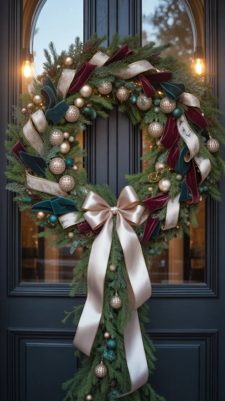 Gilded Holiday Welcome in Velvet, Crystal, and Silk