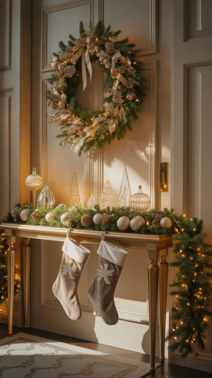 Gilded Holiday Welcome in Velvet and Gold