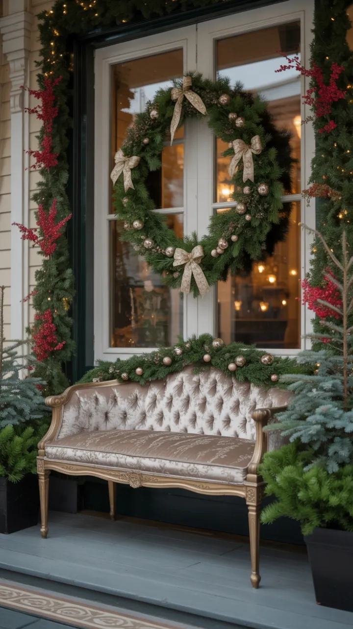 A Victorian Velvet Welcome Bathed in Golden Holiday Glow
