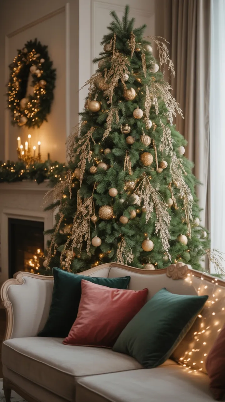 Gilded Holiday Haven in Jewel-Toned Splendor