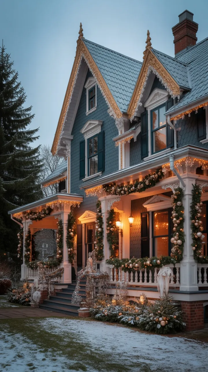Gilded Victorian Christmas Wrapped in Velvet and Sparkle