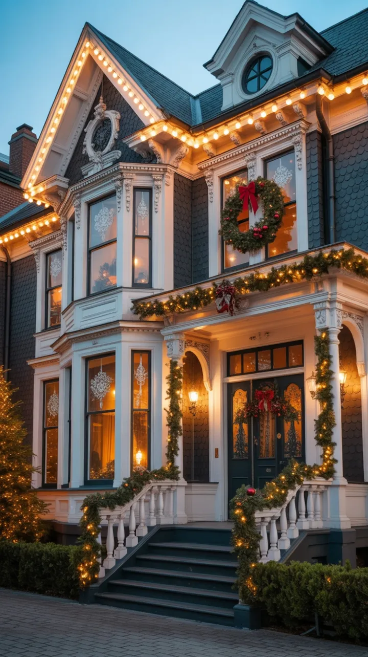 Gilded Victorian Christmas at Twilight