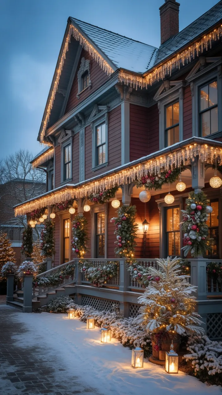 Gilded Burgundy Victorian Christmas Wonderland