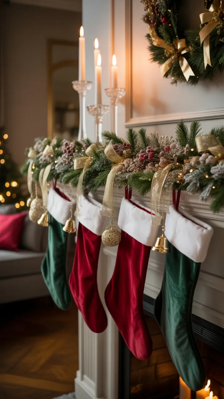Velvet Stockings and a Gilded Pine Mantel