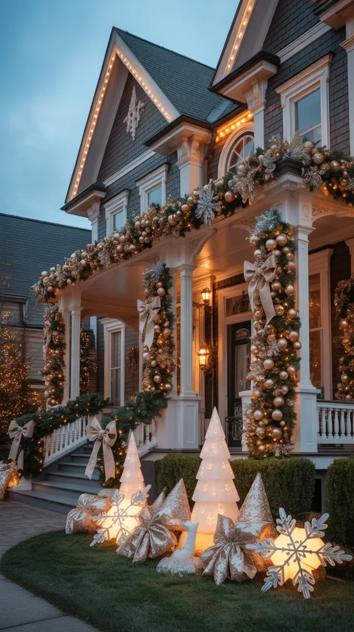 Twilight at the Gilded Victorian Christmas Mansion