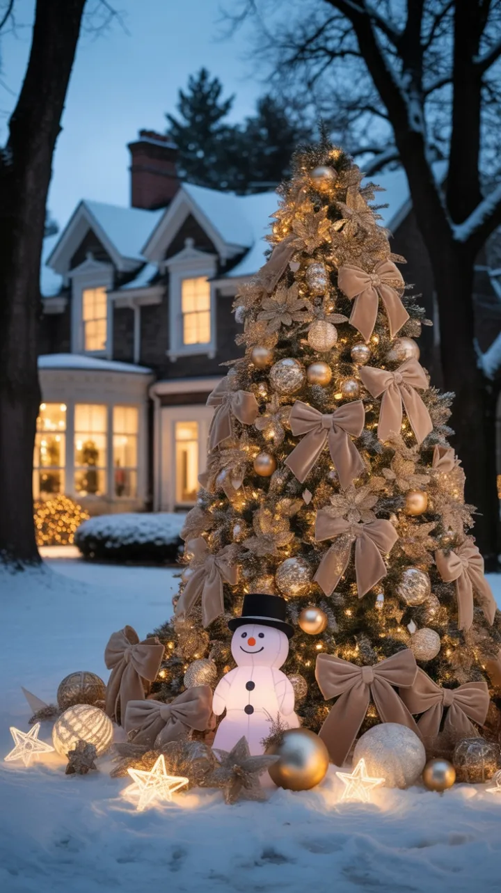 Victorian Twilight Wrapped in Golden Christmas Magic
