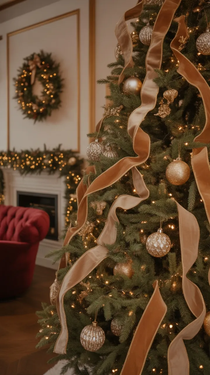 A Gilded Christmas of Velvet, Gold, and Crystal
