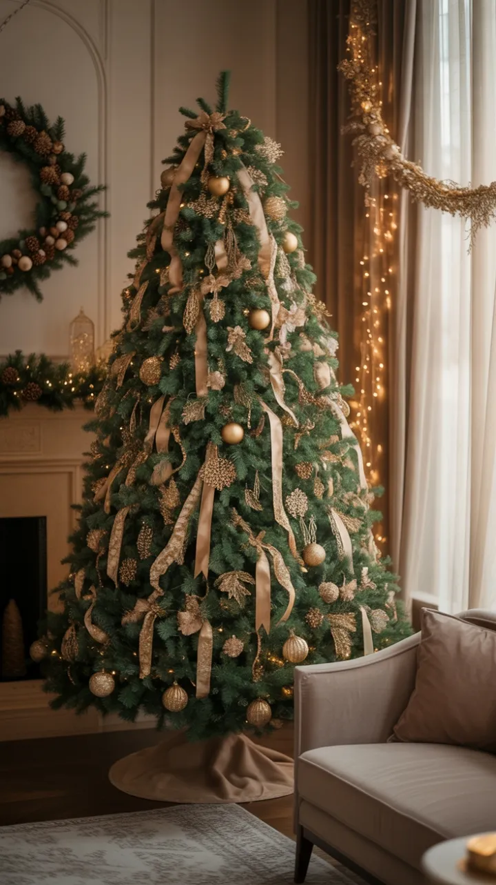 Emerald and Gold Christmas in a Velvet Glow