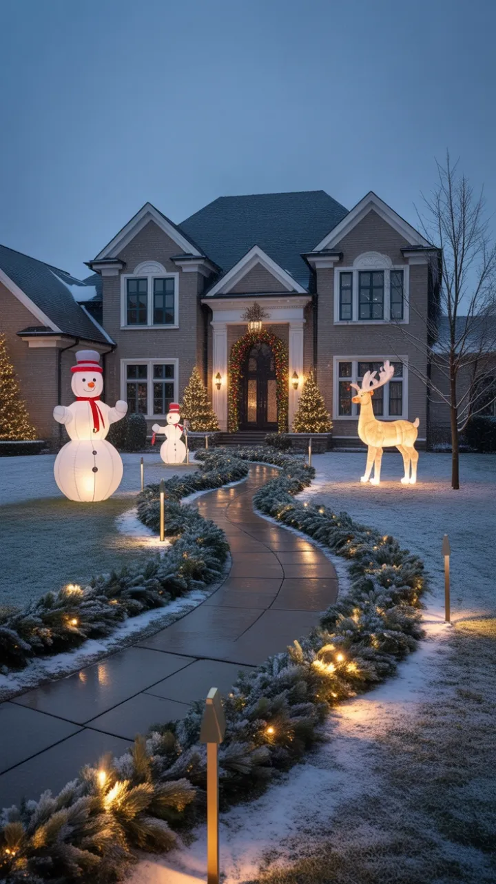 Golden Pathway to a Velvet Winter Wonderland