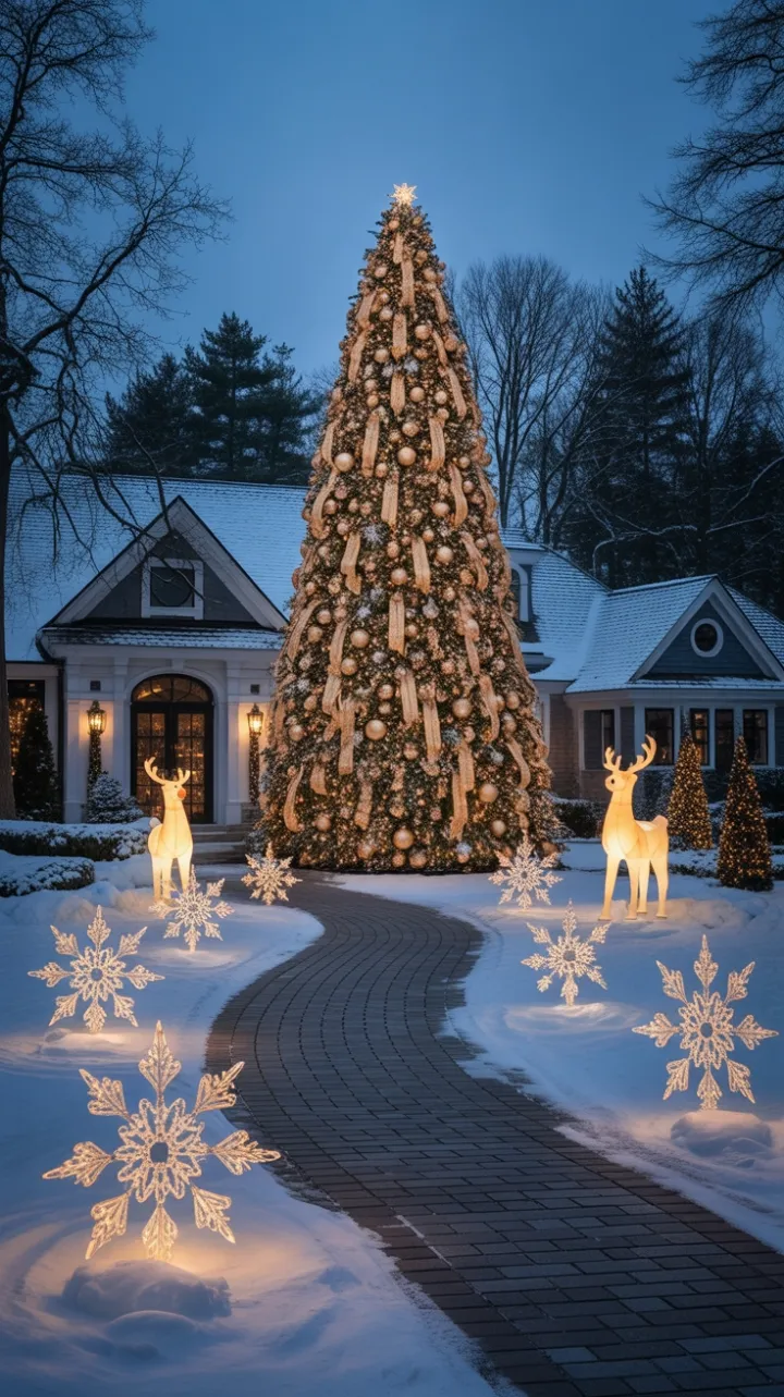 Gilded Winter Wonderland at the Grand Snowy Estate