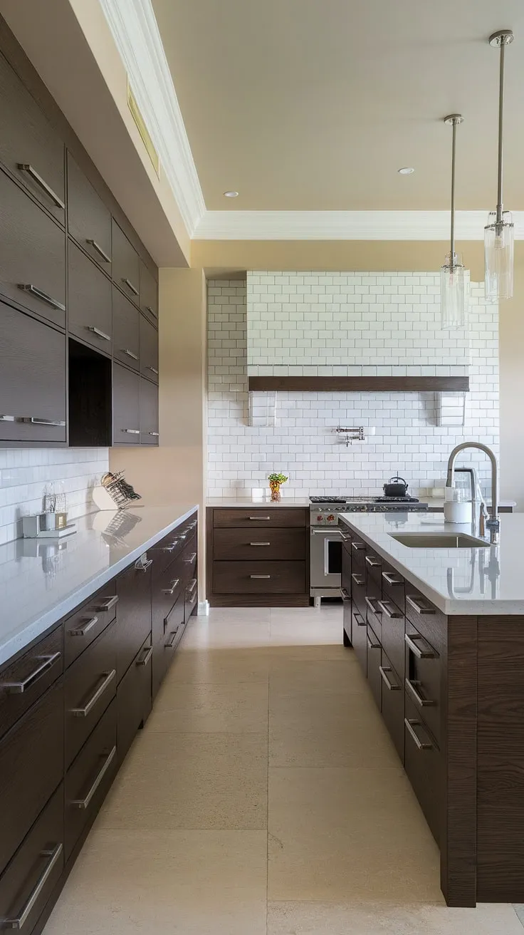 Experience the epitome of luxury kitchens with this modern luxury kitchen.  The elegant kitchen design showcases exquisite modern kitchen cabinetry design, seamlessly blending form and function in these stunning modern kitchen interiors.  A testament to refined luxury contemporary kitchen style.