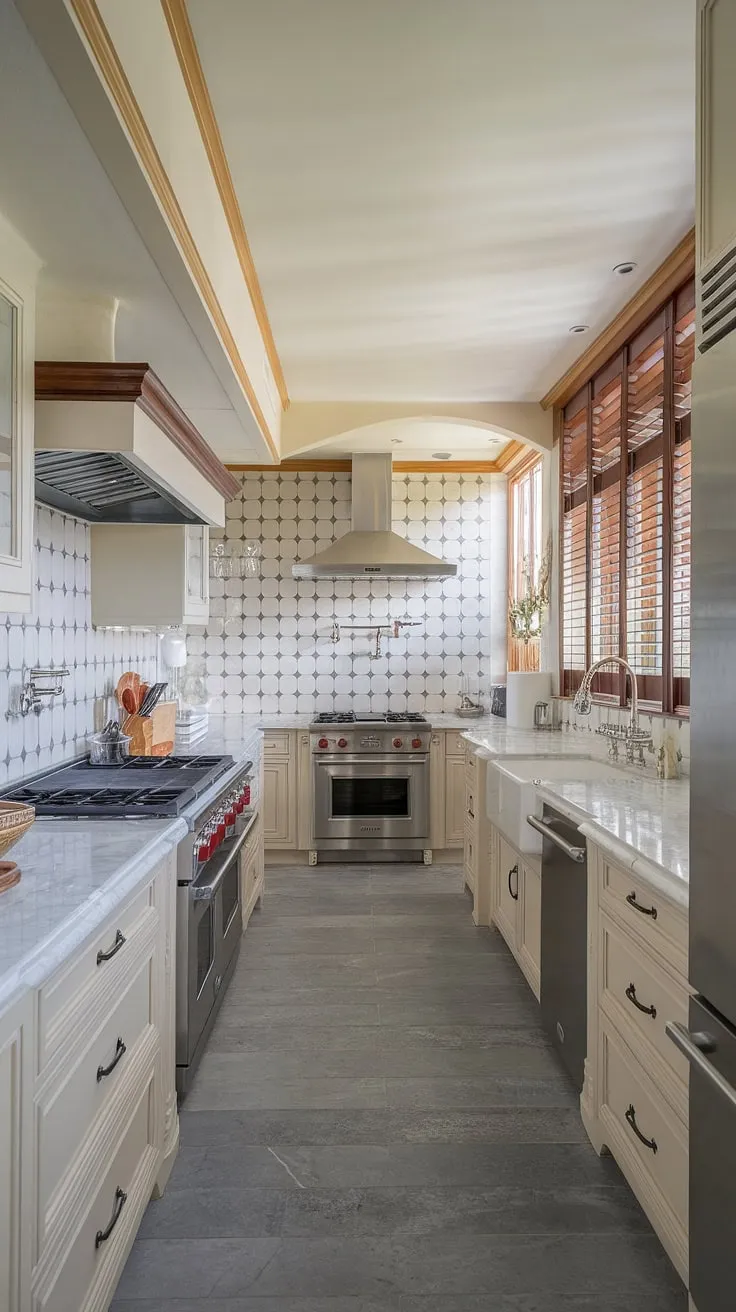 Experience the epitome of modern kitchen interiors in this elegant kitchen design.  The modern kitchen cabinetry design, paired with luxurious marble and a sophisticated backsplash, defines modern luxury kitchen style. This luxury contemporary kitchen is a testament to refined living, showcasing the best in luxury kitchens.